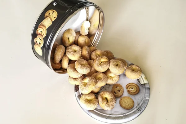 Hhomemade Orange bisküvi art arda sıralı