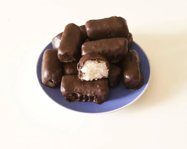 Chocolat Fait Maison Noix Coco Tour — Photo