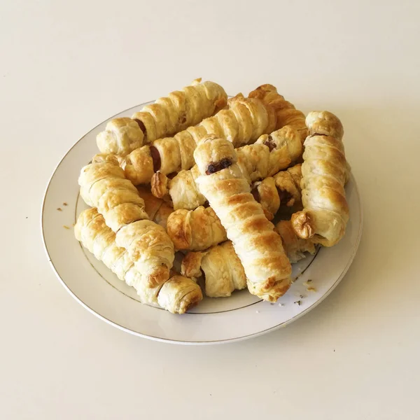 Ev yapımı parmak gıda wurstel tarihlerde bir mumya - üstten görünüm