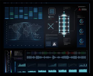 grafik fütüristik kullanıcı arayüzü head up display