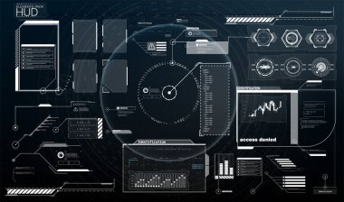 Arayüz ögelerini HUD, UI, GUI olarak ayarla. Vektör Çağrı Başlıkları ayarlandı. Gelecekçi arama bar etiketleri, bilgi kutusu çubukları ve modern dijital bilgi kutuları şablonları. Başlıkları HUD biçiminde çağırır.