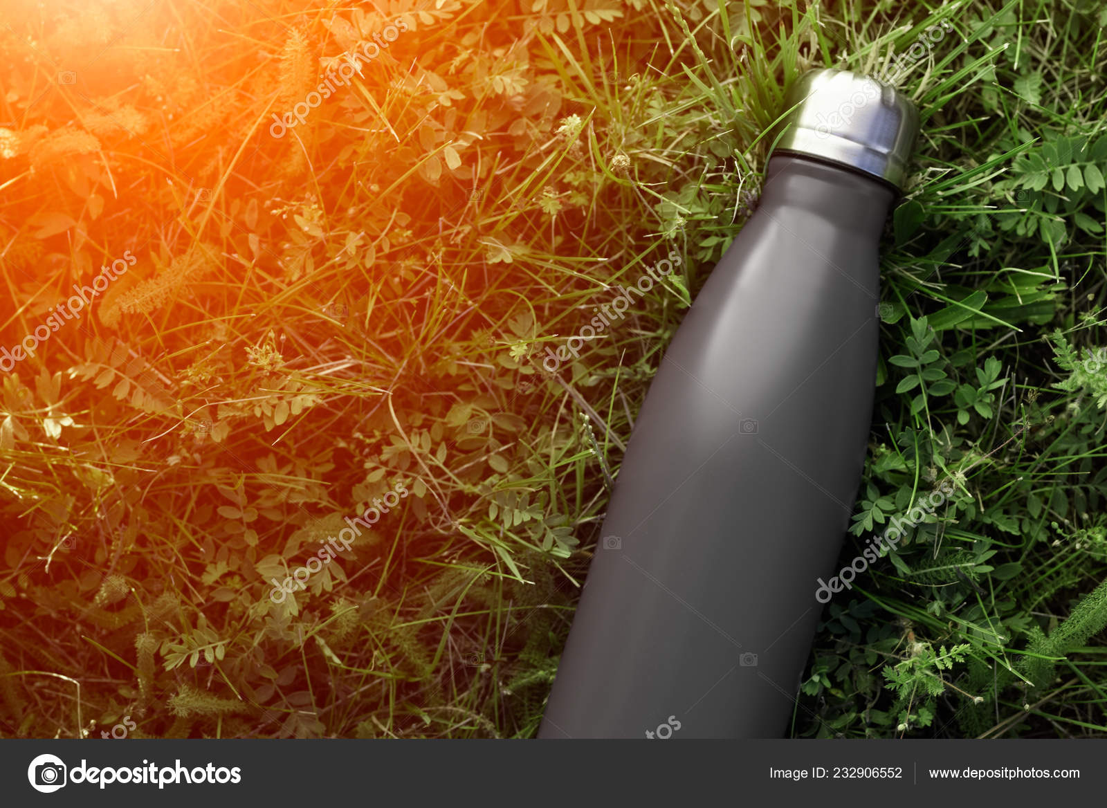 Bouteille Eau Thermos Acier Inoxydable Couleur Noire Mate