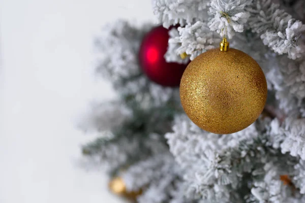 Christmas Tree Decoration White Background Design — Stock Photo, Image