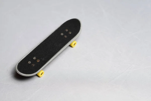 Dedo Mini Skateboard Juguete Sobre Fondo Blanco — Foto de Stock