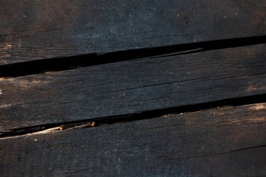 Siyah ahşap tahtaların doğal desenli arka planı.