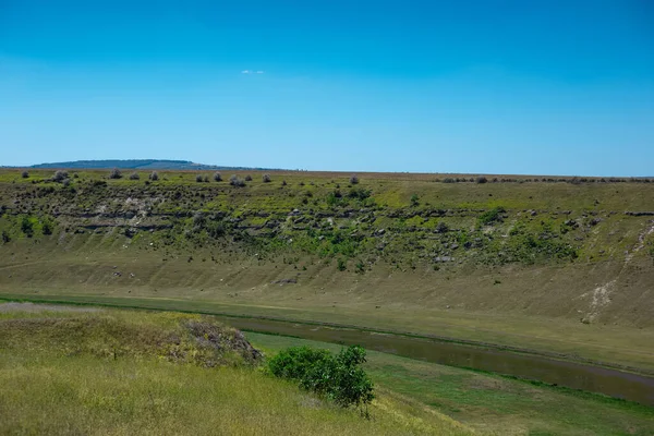 Naturlandschaft Des Flusses Raut Moldawien — Stockfoto
