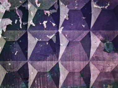 bir betonarme döşeme arka plan dokusu mor boya kalıntıları ile kaplı