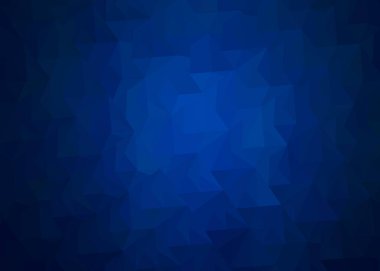 vektör poligonal arka plan ile düzensiz tessellations desen - deniz su renklerde üçgen tasarım - mavi