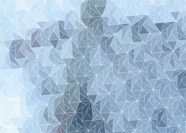 Fundo Abstrato Com Triângulos Coloridos Inverno Fresco Blue White Light — Vetor de Stock