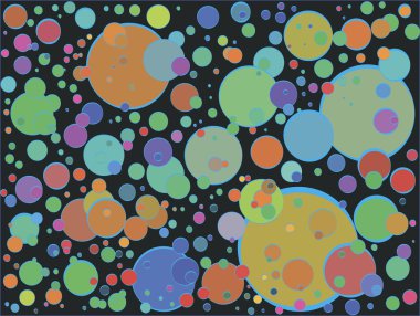 Arka plan rengi grunge daireler ile. Seamless modeli. Vektör çizim