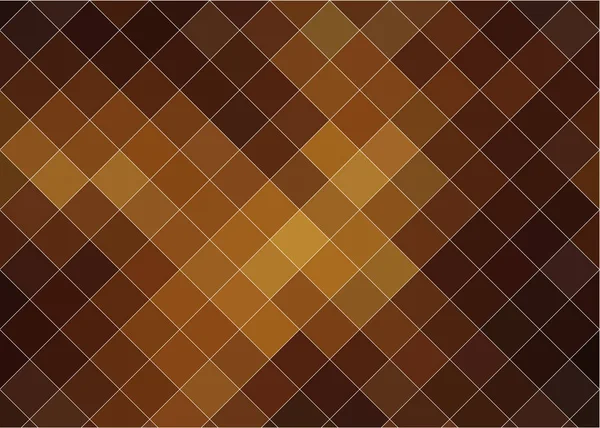 Fond Géométrique Abstrait Tons Chauds Grands Carrés Couleur Orange Marron — Image vectorielle