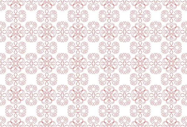 Antecedentes Étnicos Sin Fisuras Texturas Colores Rojo Blanco Ilustración Vectorial — Vector de stock