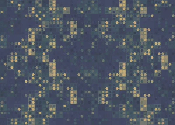 Couleur Bleu Foncé Lumière Pixels Abstraits Fond Technologie Pour Ordinateur — Image vectorielle