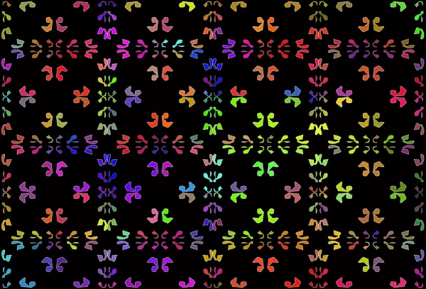 Feuilles Fleurs Exotiques Sur Ornement Géométrique Modèle Tropical Sans Couture — Image vectorielle