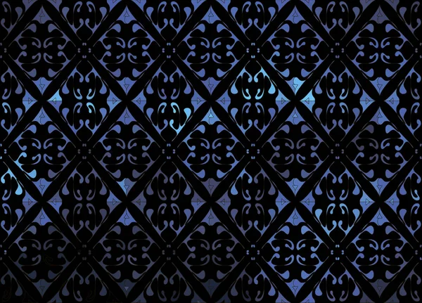 Elegant Blau Hintergrund Muster Abstrakt Thailand Gestreift Design Vektor — Stockvektor