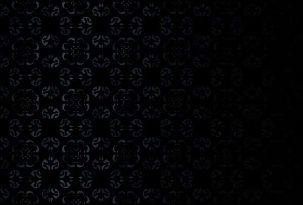 Preto vetor floral gradiente vetor fundo — Vetor de Stock