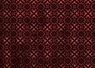 Vektör zarif kırmızı bitki süsü