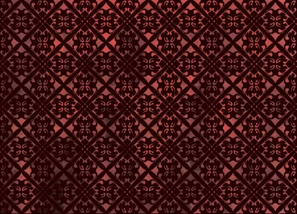 Vektör zarif kırmızı bitki süsü