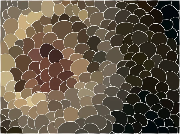 茶色がかった色調のベクトル抽象的な幾何学的スポットの背景 — ストックベクタ
