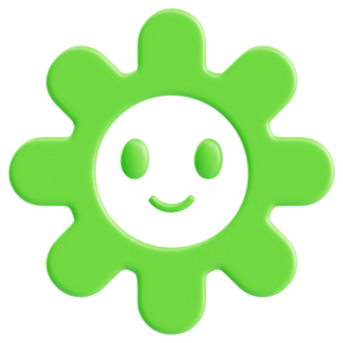 Çiçek Şekli 3d render simgesi karikatür plastik biçiminde şeffaf beyaz arkaplan üzerinde en az izole edilmiş