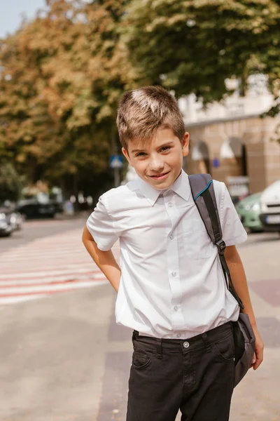 Školák Zpět Školy — Stock fotografie