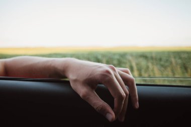 Alandaki araç penceresinden görünüm