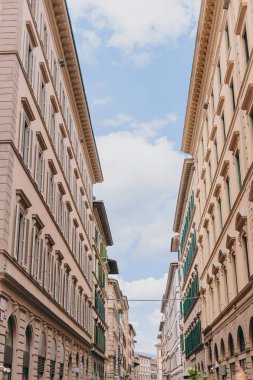 İtalya Floransa sokaklarında güzel ve tarihi mimarisi