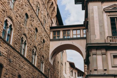 İtalya Floransa sokaklarında güzel ve tarihi mimarisi