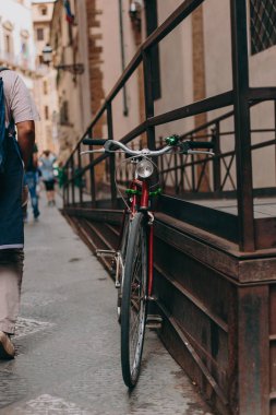 İtalya Floransa sokaklarında güzel ve tarihi mimarisi