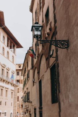 İtalya Floransa sokaklarında güzel ve tarihi mimarisi