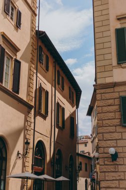 İtalya Floransa sokaklarında güzel ve tarihi mimarisi