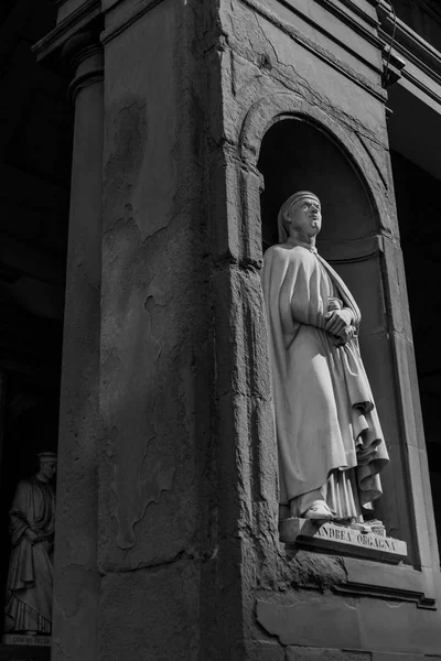 Hermosa Histórica Escultura Florencia Italia — Foto de Stock