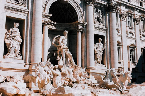 Straten Huizen Bezienswaardigheden Rome Zonnige Zomer Beelden Van Een Reis — Stockfoto