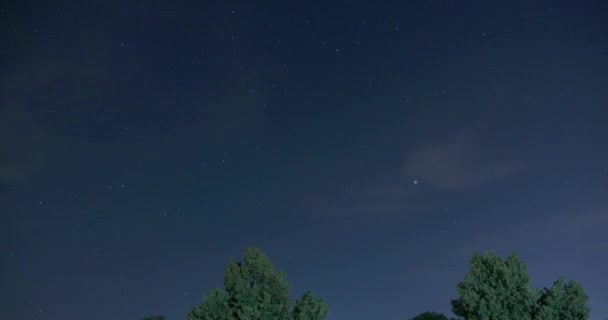 Time Lapse Stelle Sul Cielo Notturno 24P — Video Stock