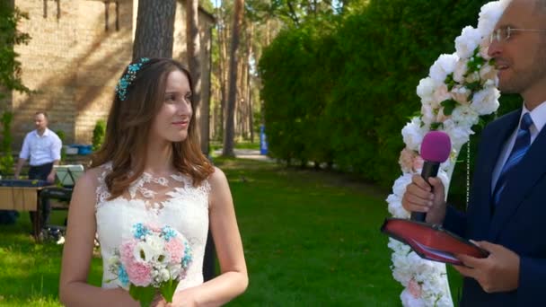 Réponse Mariée Oui Accepter Prendre Marié Comme Mari Cérémonie Mariage — Video