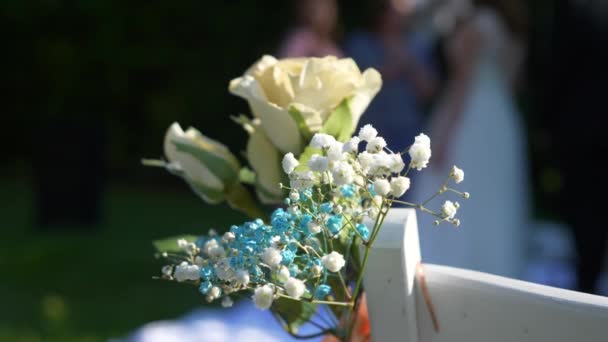 서약을 마무리하는 Bride Groom Ceremony Nature 약자이다 Fps — 비디오