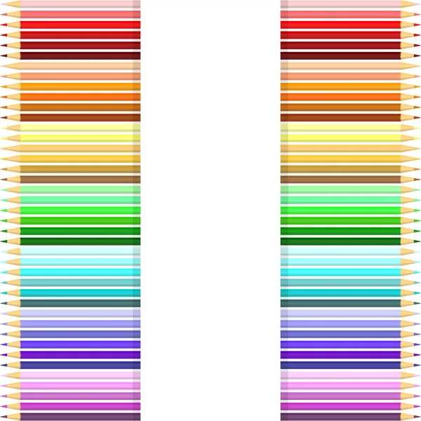 Stock vector Colored pencils for decoration. Chancery Office School