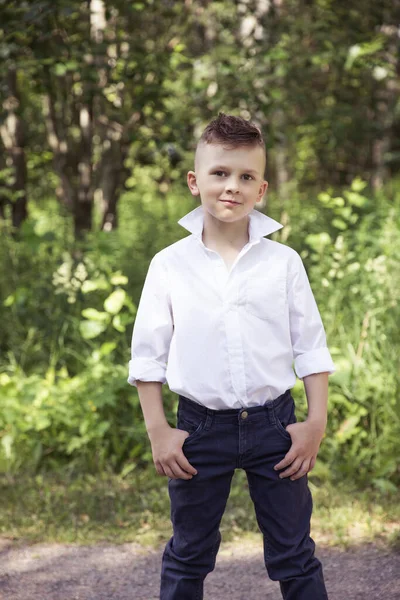 Ung Foto Manliga Modell Poserar Pojke Mode Porträtt — Stockfoto
