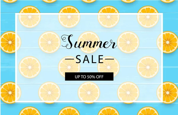 Summer sale background layout for banners. Vector illustration. — Stock Vector