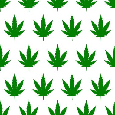 Tıbbi kenevir örneği. Kenevir ikonları. Marihuana. Vektör