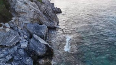 Günbatımı okyanus plajı. Yüksek kalite