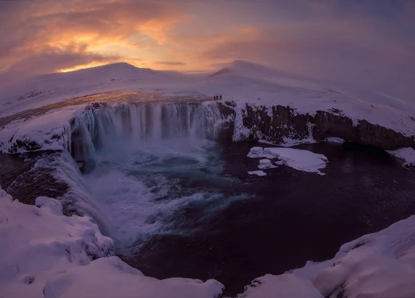 Gyönyörű Vízesések Izlandon — Stock Fotó
