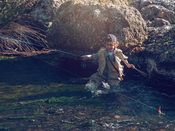 Young Boy Rod — Stock Photo, Image