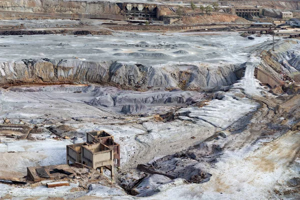 Landschaft Alter Bergbaustrukturen Riotinto Huelva Spanien — Stockfoto