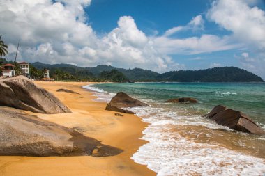Malezya 'daki Tioman adasının Juara plajı