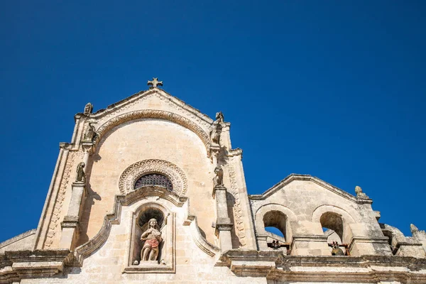 San Giovanni Battista Kilisesi (Aziz John the Baptist) Unesco 'nun eski şehri ve 2019 Avrupa Kültür Başkenti, Matera, Güney İtalya