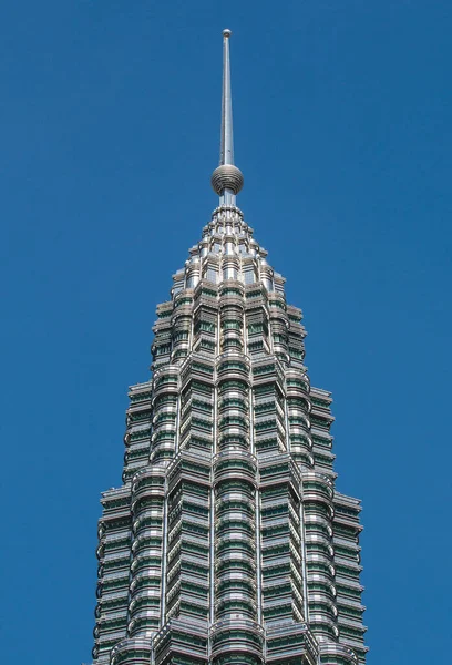 Het Petronas Torens Detail Kuala Lumpur Maleisië — Stockfoto