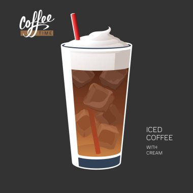 Saman kremalı buzlu kahve.