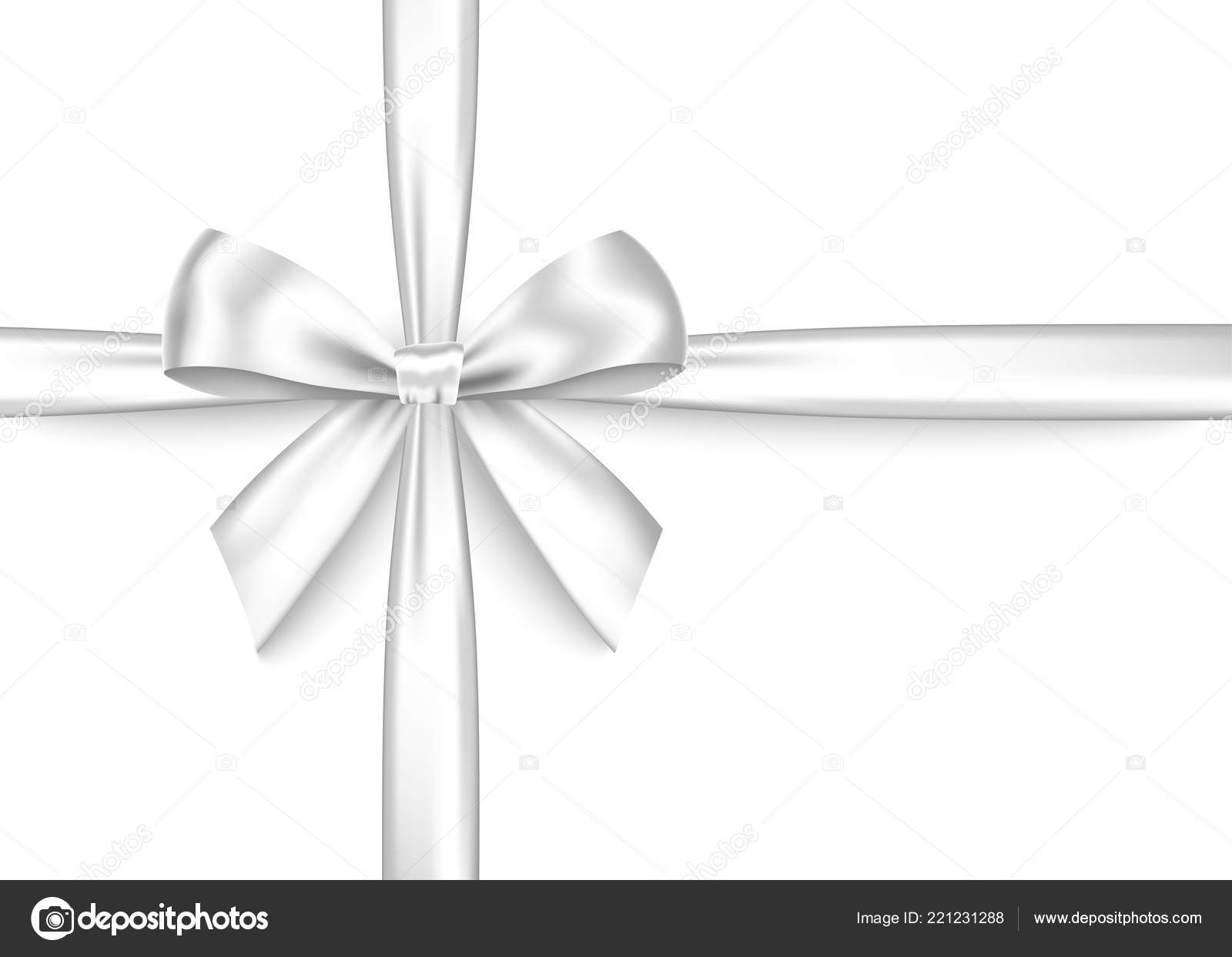 White Gift Bow
