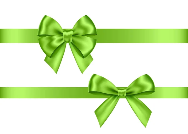 Premium Vector  Light green ribbon and bow